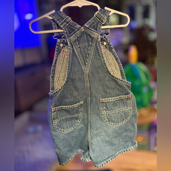 Polo by Ralph Lauren Kids Blue Denim Overalls - Picture 2 of 3